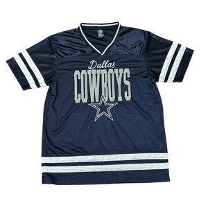 Dallas Cowboys‎ Women's Blue Jersey Football NFL Team Apparel Size Small Retro